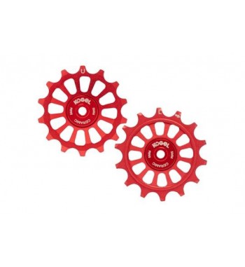 14/14T PULLEY SET FOR SRA12 - CROSS (RED)